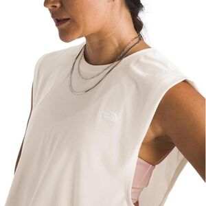 North Face Women's Adventure Muscle Tank, White Dune